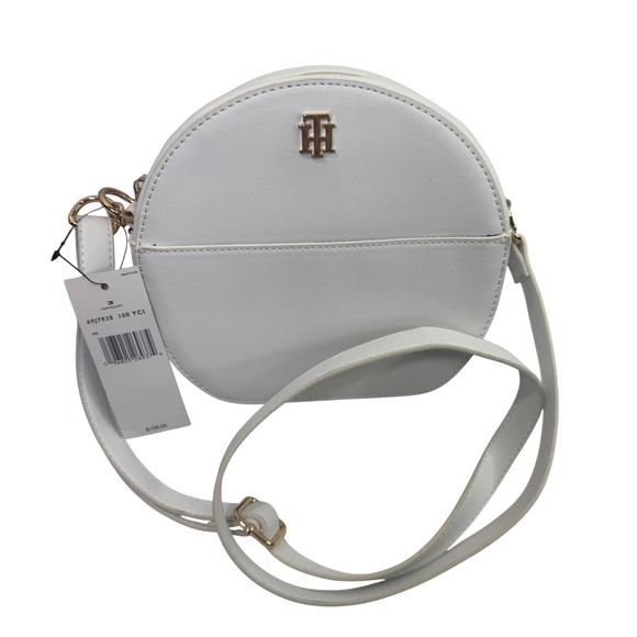 Tommy Hilfiger Handbags - New‎ Tommy Hilfiger Women's Crossbody Bag White Round Circle Purse Handbag